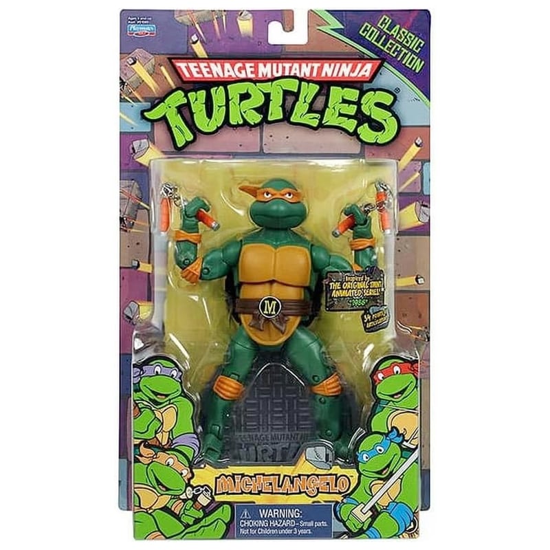 未開封 TMNT タートルズ フィギュア ミケランジェロ 復刻 1988