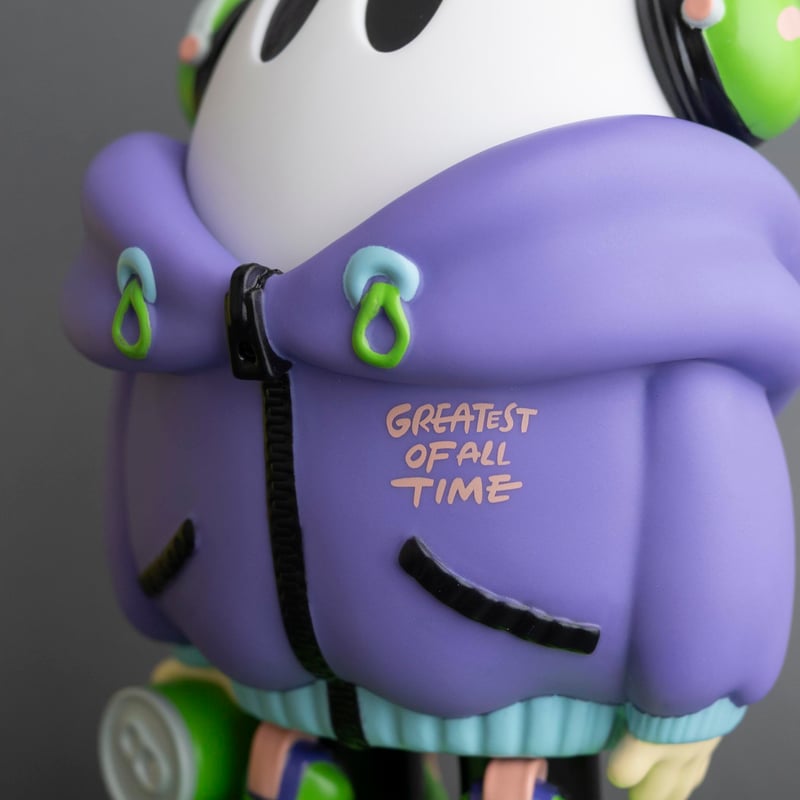 ヘッドホンおばけちゃんソフビ[PURPLE] | ななしのおばけちゃん