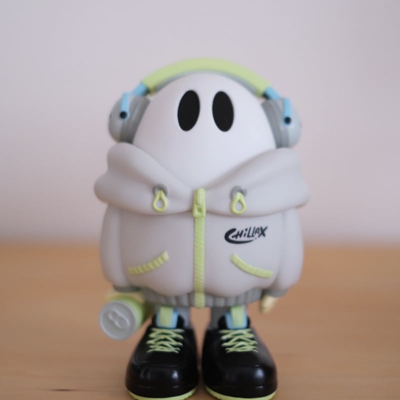 ヘッドホンおばけちゃんソフビ [GRAY] | ななしのおばけちゃん