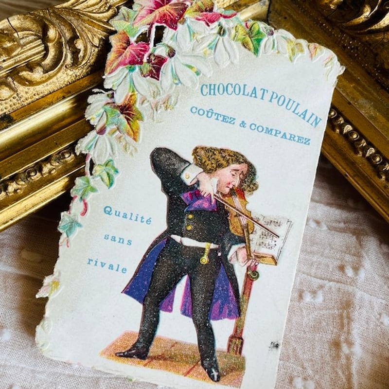 フランスアンティーク クロモス クロモカード CHOCOLAT POULAIN [ch042]
