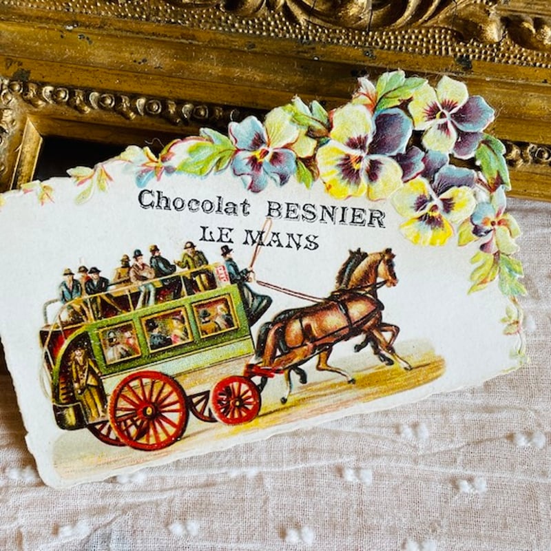 フランスアンティーク クロモス クロモカード CHOCOLAT BESNIER DU MANS
