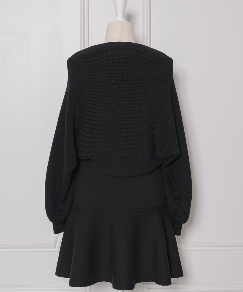 千鳥柄ミニニットワンピカーデセット | DOLCELICHE（ドルチェリーチェ）