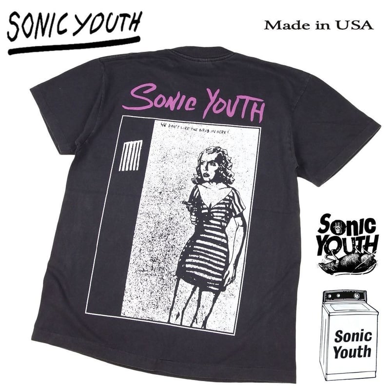 SONIC YOUTH ソニックユース Tシャツ USA ブラック Lサイズ ロックT