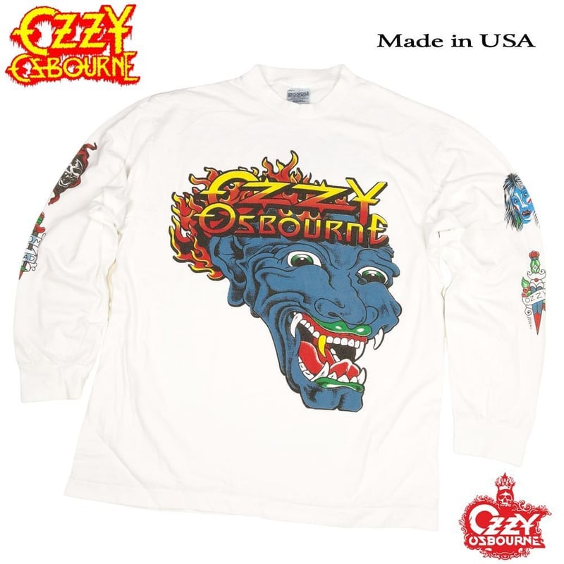 ozzy osbourne ロンT オジーオズボーン OZZY 般若 デビル 長袖 T