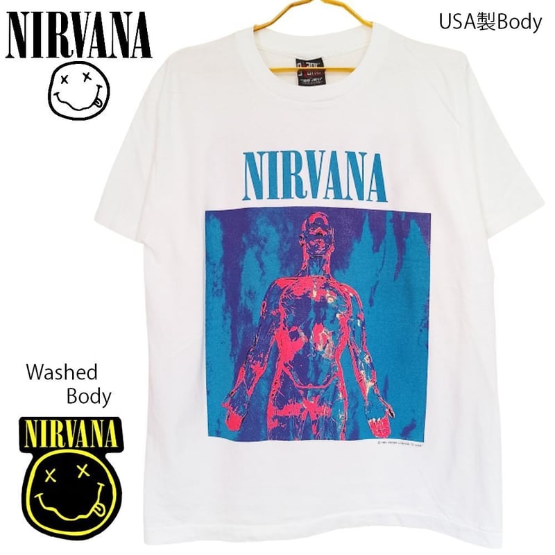 NIRVANA ニルヴァーナ Tシャツ SILVER アメリカ製 ホワイト Lサイズ