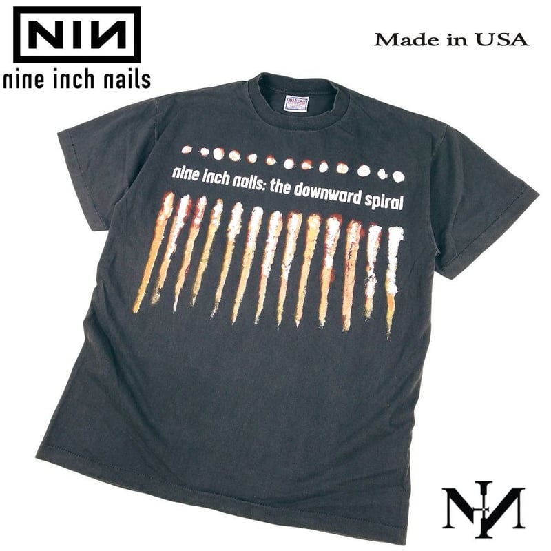 nine inch nails ナインインチネイルズ USA製 ブラック Lサイズ NIN ロ