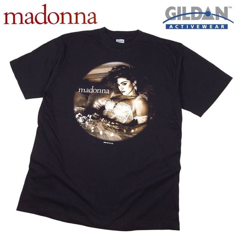 MADONNA マドンナ Tシャツ GILDAN製 ブラック Lサイズ バンドT the vi