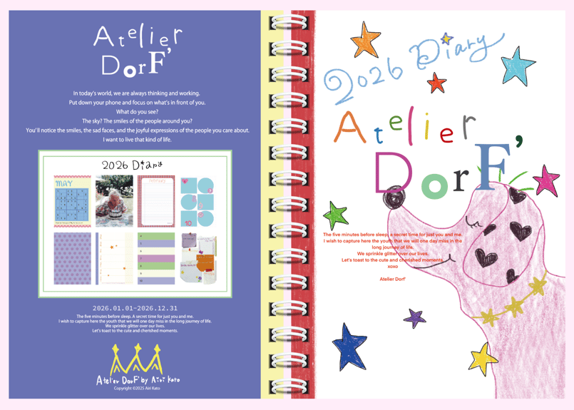 2026 Diary | Atelier DorF'