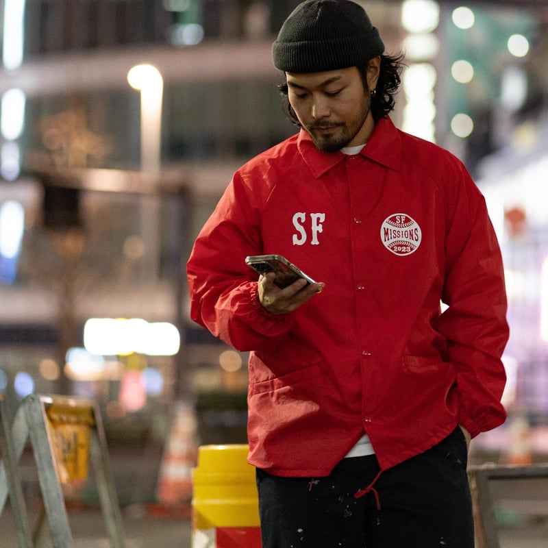 SF MISSIONS COACH JACKET (Red) | NATIVE JAPANES