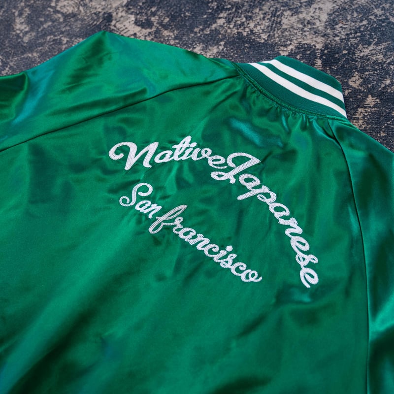 BUTWIN × MISSION DISTRICT】SATIN AWARD JACKET (