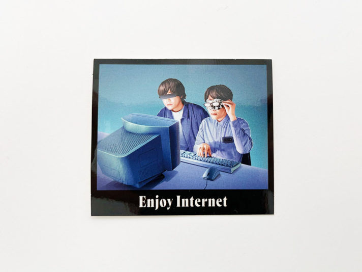 匿名ラジオステッカー（インターネット） | オモコロストア