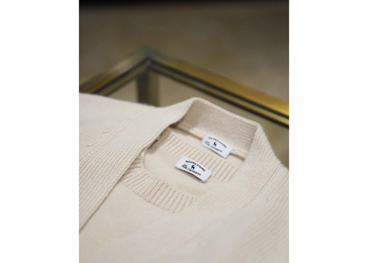 MAATEE&SONS BABY CASHMERE N/B CARDIGAN | Muste