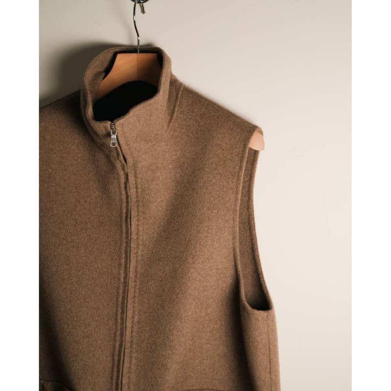MAATEE&SONS Ex. CASHMERE/MINK REVER VEST | Must
