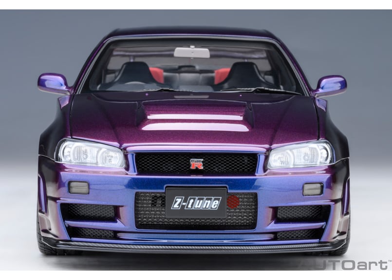 AUTOart 1/18 ニスモ R34 GT-R Z-tune （ミッドナイトパープルⅢ）