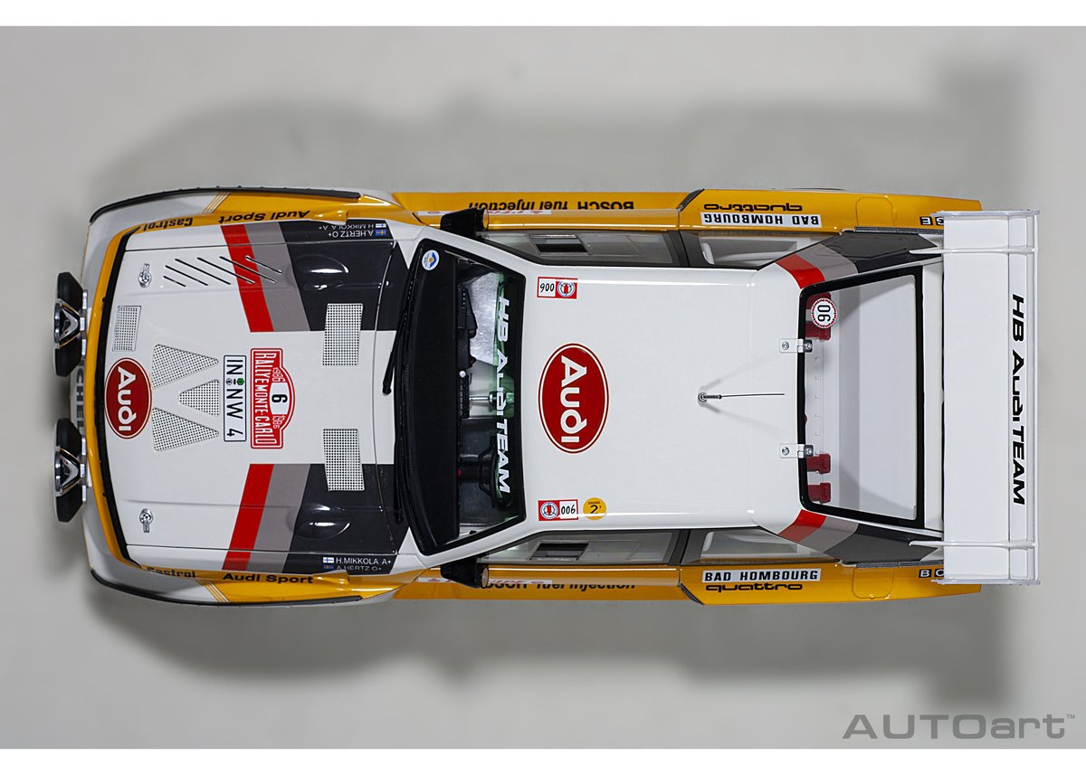 AUTOart 1/18 アウディ スポーツクワトロ S1 WRC 1986 #6 （ミッコラ