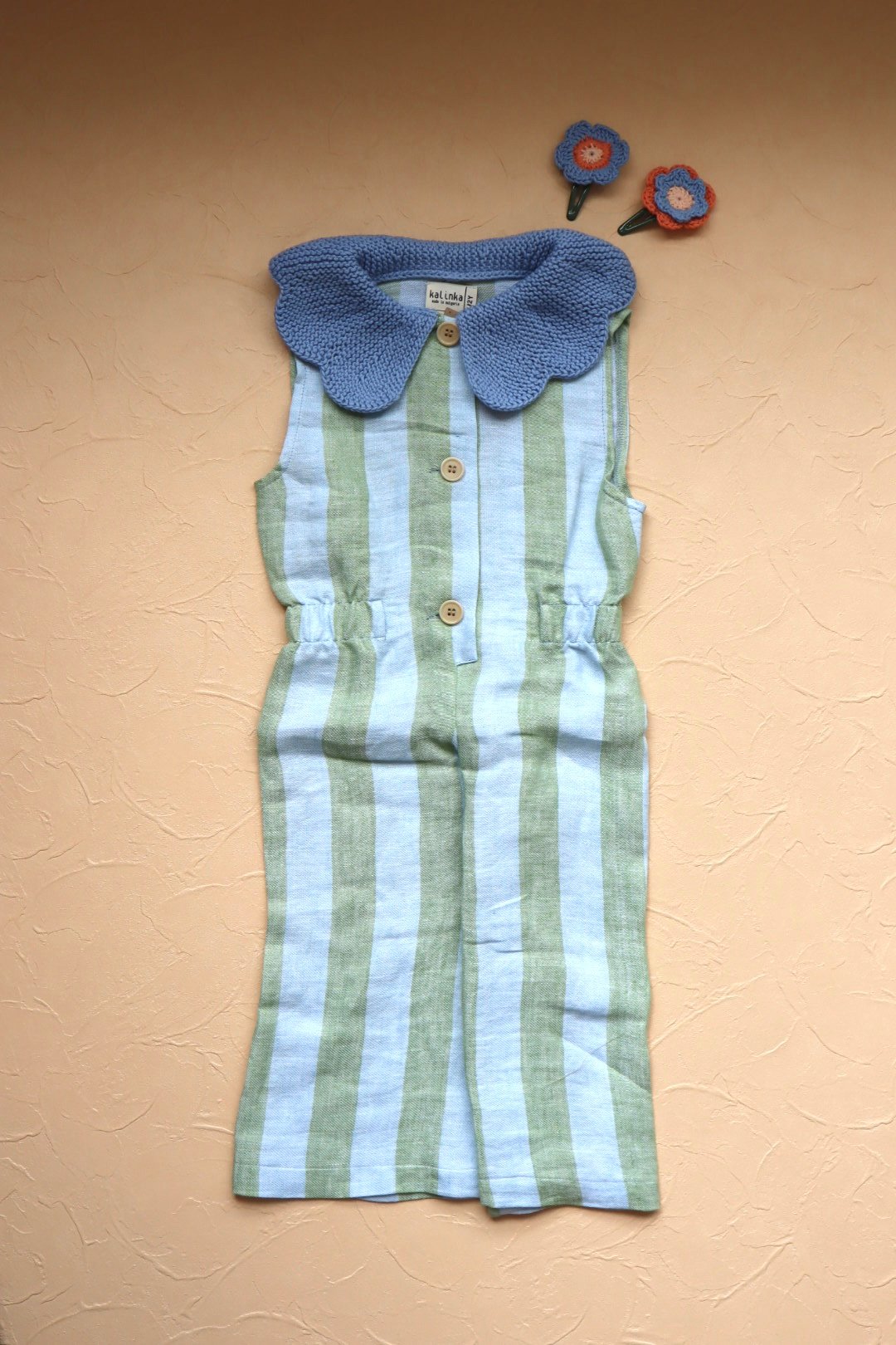 Kalinka]【残りわずか！】Cordelia Overall | Pastel Stri