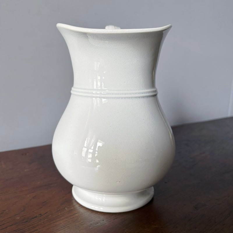 Choisy le Roi ショワジールロワ 白 ピシェ ピッチャー 花器 花瓶 h19.5