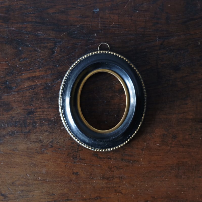 ナポレオン3世様式 額 オーバルフレーム 14.8cm フランス アンティーク