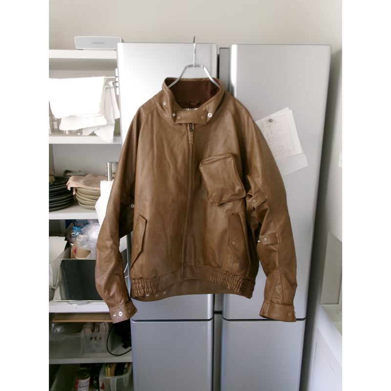 ABELIA EDWARD GOUCHA / MOM BIKER JACKET *CAMEL