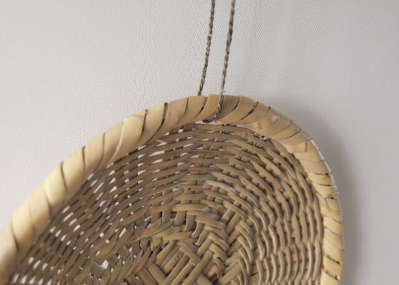 長野戸隠 根曲り竹蕎麦ざる 小ｻｲｽﾞφ直径23cm からむし紐付き | nuukの森