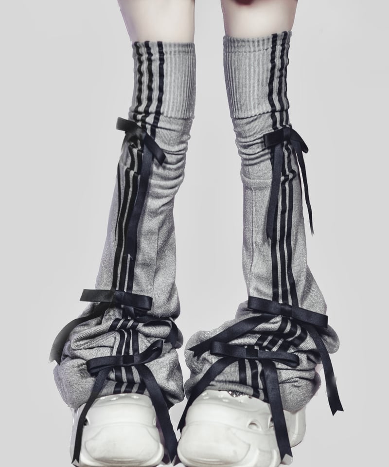 リボンニーハイレッグウォーマー》GRAY | HIDOLATRAL THEODOL