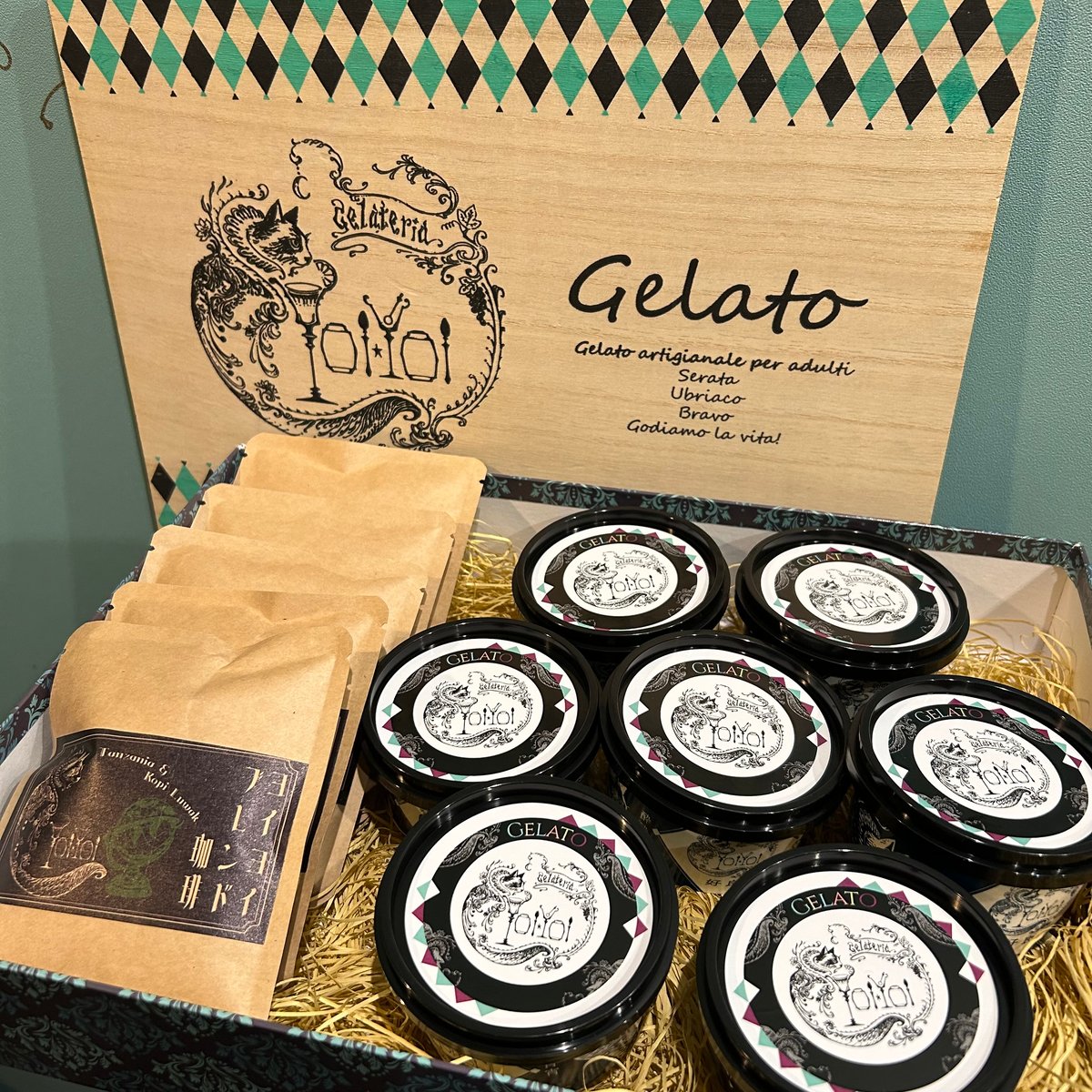 珈琲&ジェラート7個ギフトセット | Gelateria-YoiYoi ONLINE SHOP