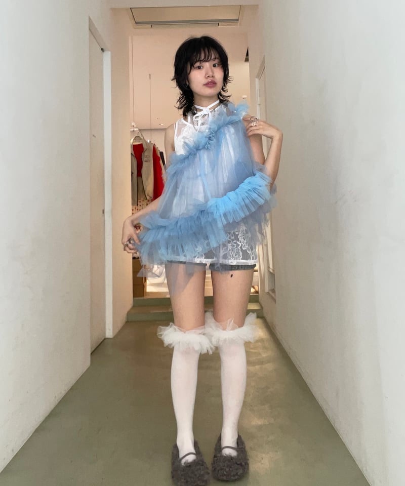 VIVIANO × JURK / Tulle Cami Top | JURK shop tokyo