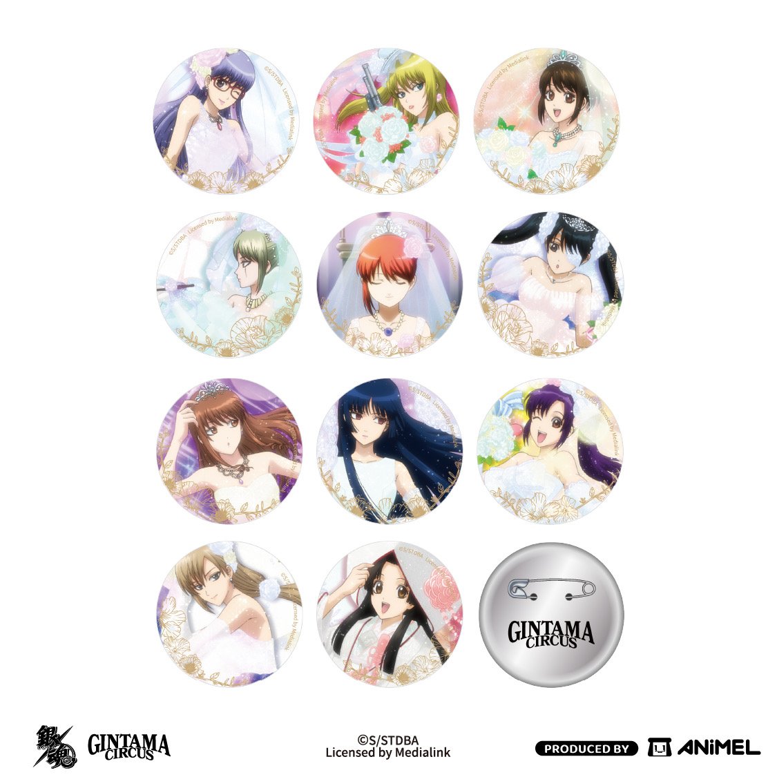 銀魂 スイパラ 缶バッジ コンプセット 銀魂 アニカフェ 缶バッジ