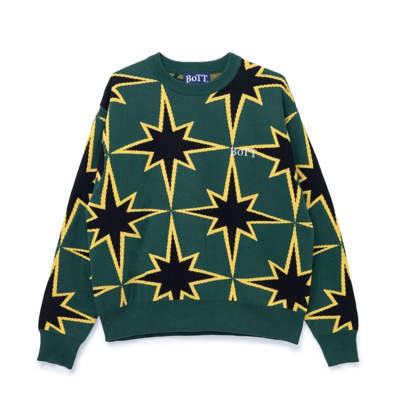 BoTT / SPARKLE COTTON SWEATER / GREEN | Sophomore