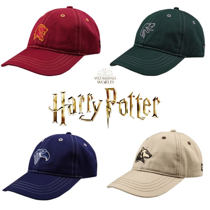 公式】ハリーポッター キャップ帽 ホグワーツ寮カラー 男女兼用