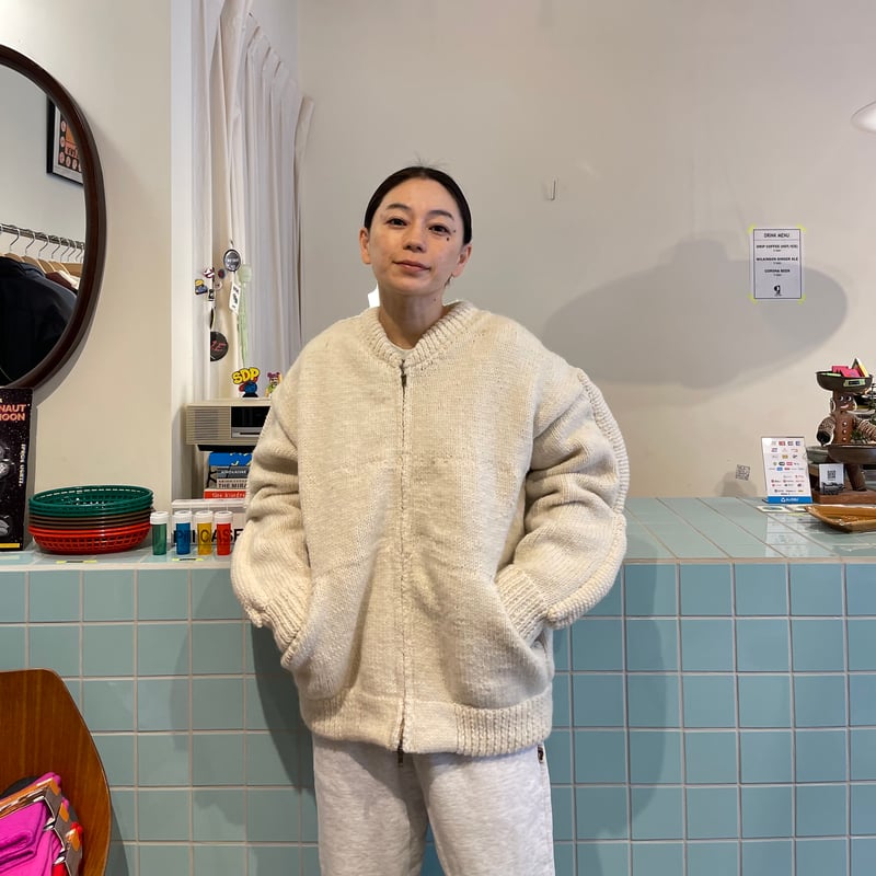 MacMahon Knitting Mills / Knit MA-1 3D BONE | F