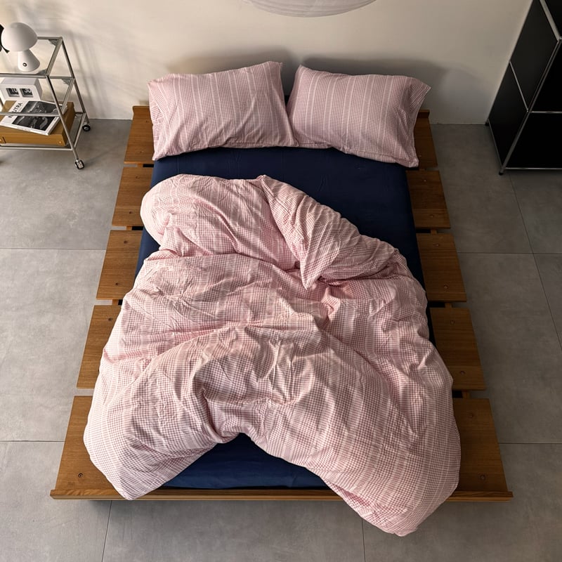 beddingsets-03084 pink マルチギンガムチェック 布団カバーセット | A