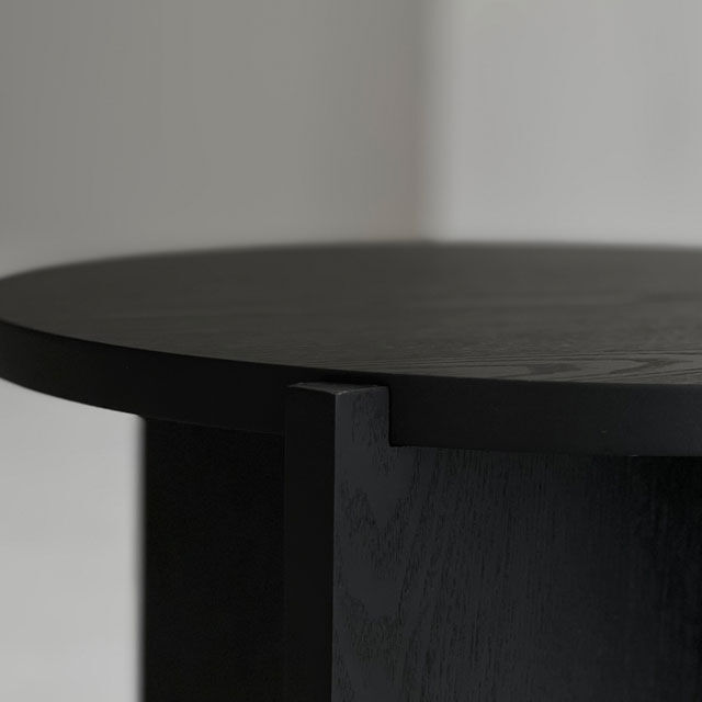 table-03078 geometric ブラック サイドテーブル | ART OF BLACK