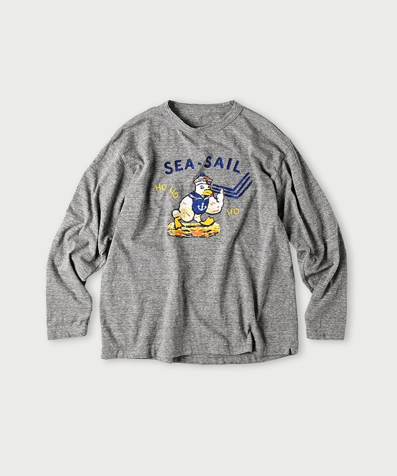 カモンメくんべタッチプリントの908オーシャン長袖Tシャツ | 45R葉山店