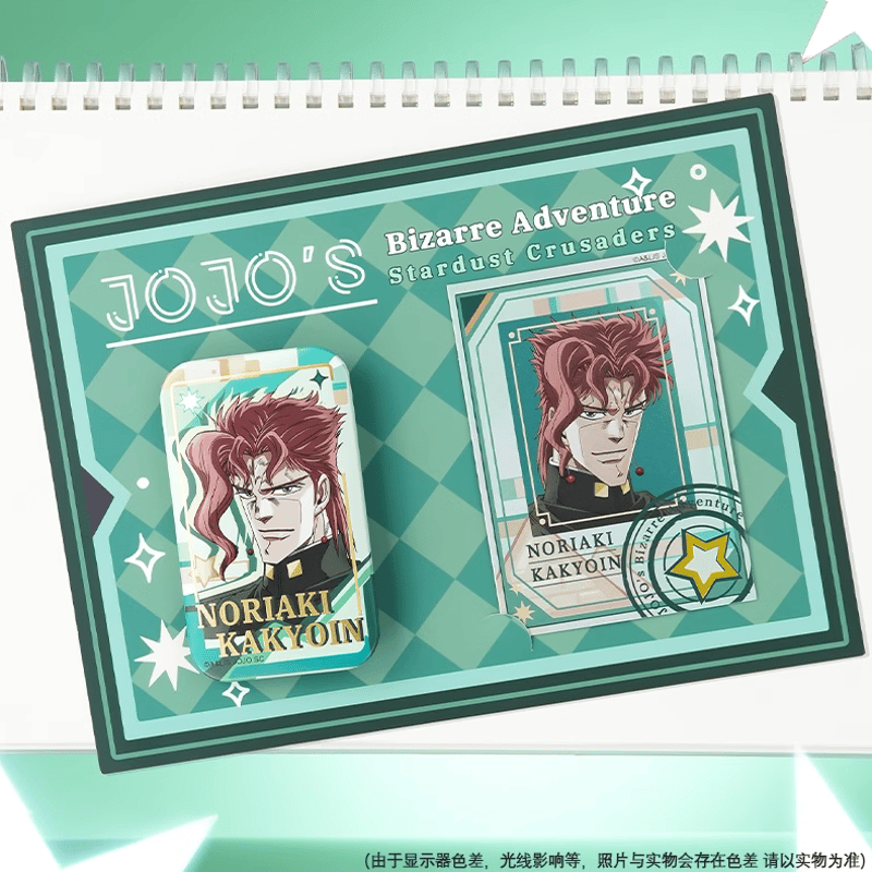 ジョジョの奇妙な冒険 × KUMAGUZI「第一弾」缶バッジ＆チェキセット