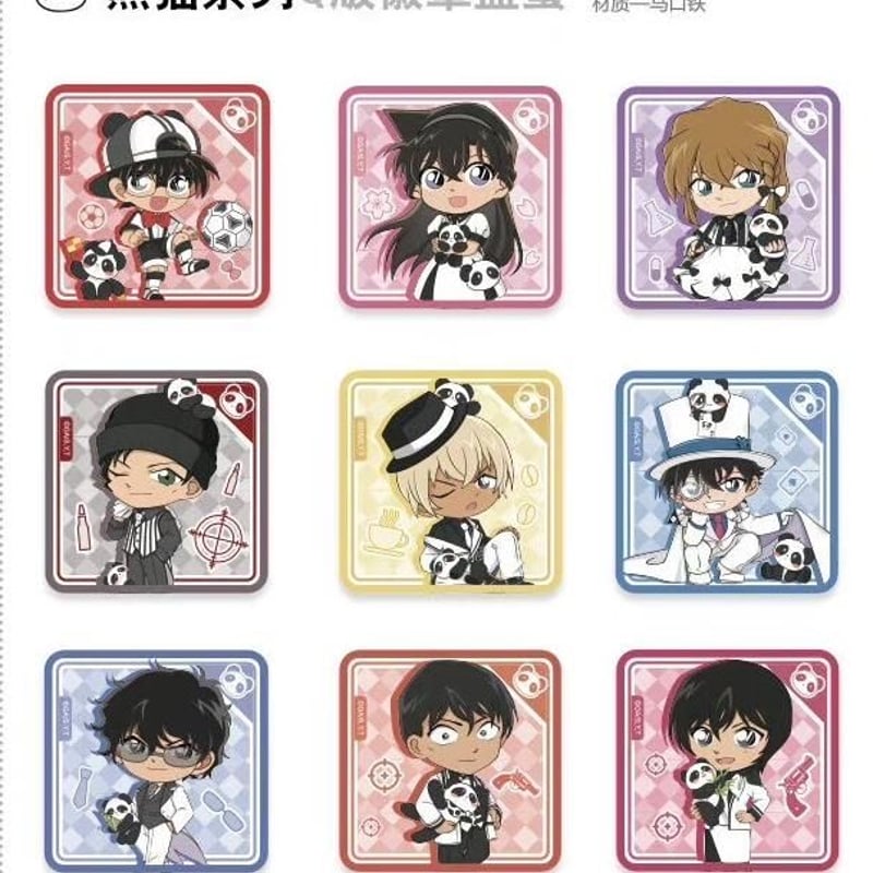 在庫品」名探偵コナン 中国カフェ パンダシリーズ 缶バッジ | Nekotani