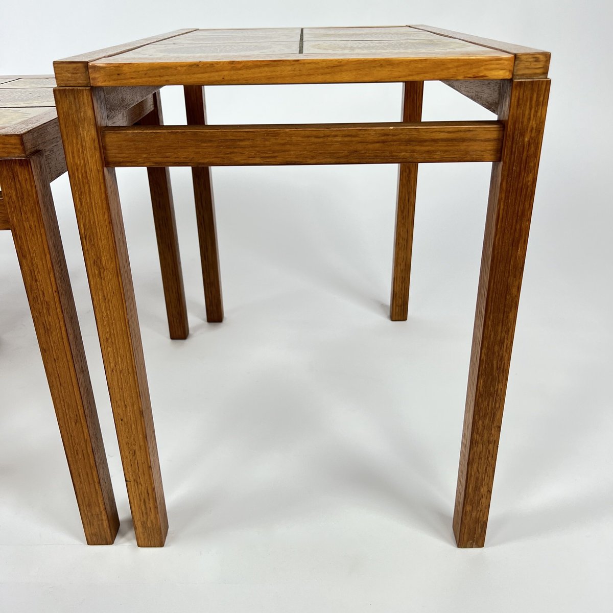 ヴィンテージ/タイル付きネストテーブル 北欧家具 デンマーク