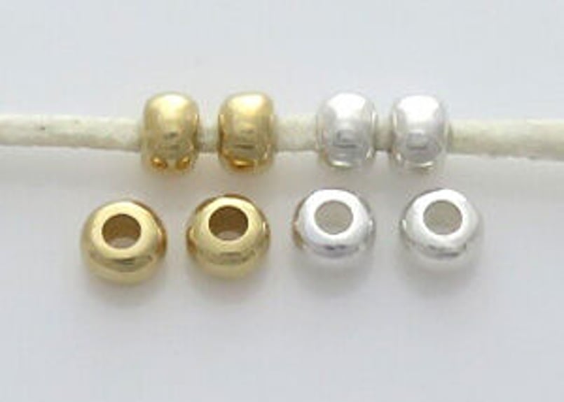 無垢ゴールドビーズ・同型の無垢シルバー | Beads NAPI