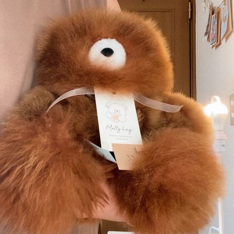 033 ］ アルパカテディベア / チョコレート / 送料無料 | Melty hug