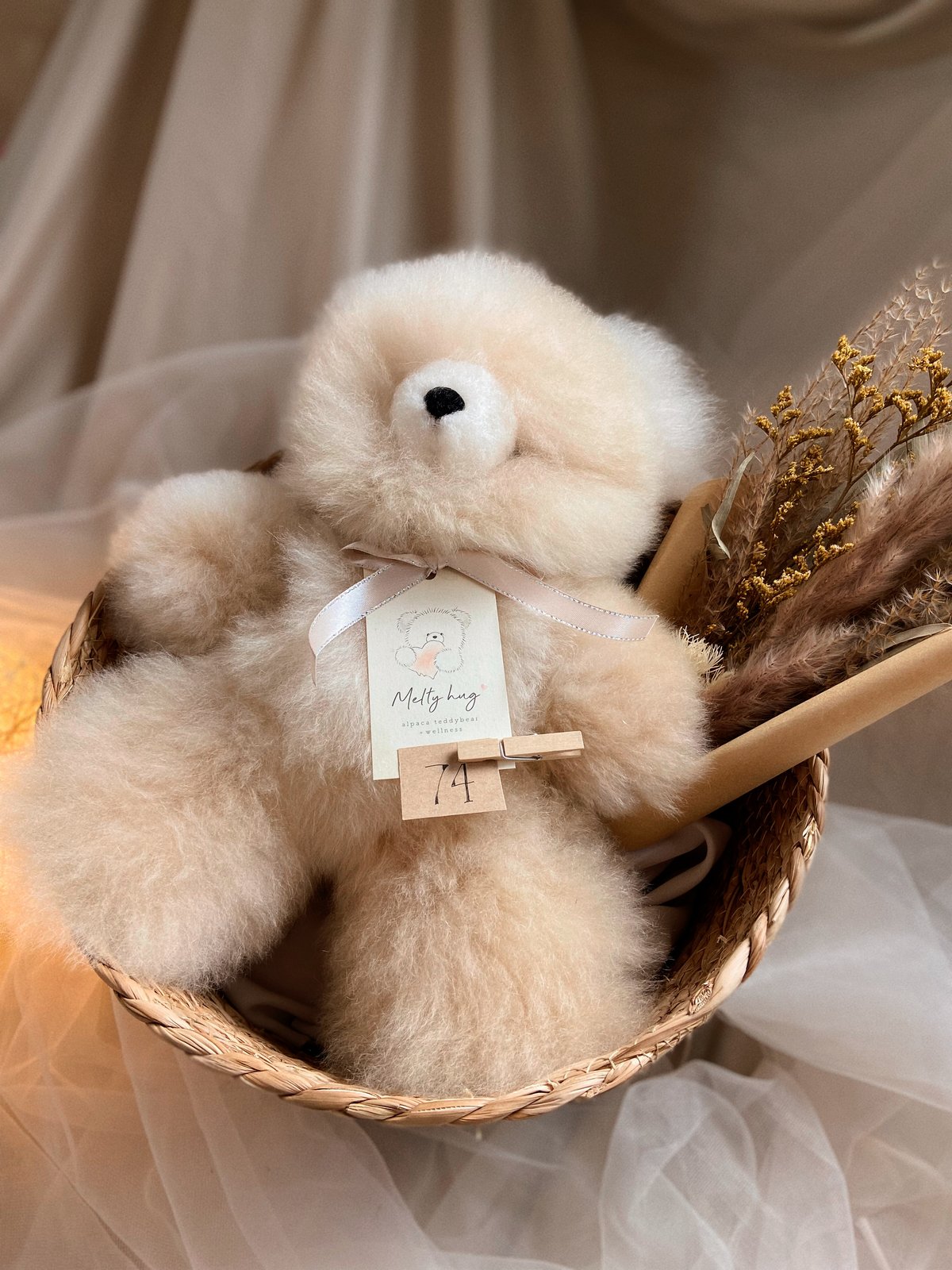 074 ］ミルクティー / アルパカテディベア / 送料無料 | Melt
