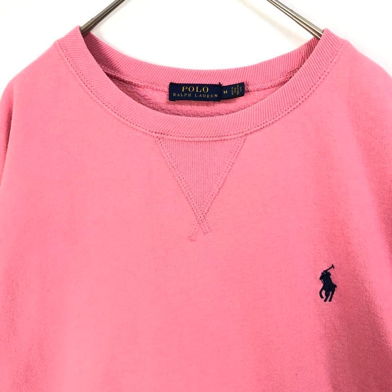 ポロラルフローレン スウェット トレーナー 刺繍 ロゴ ピンク | PEACE TOWN