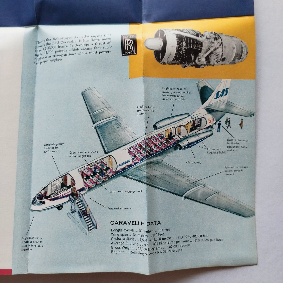 1959スカンジナビア航空パンフレット』この驚くべき情報量！ | 古書