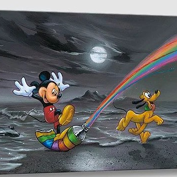 ディズニー公式ファインアート ミッキー＆フレンズ 