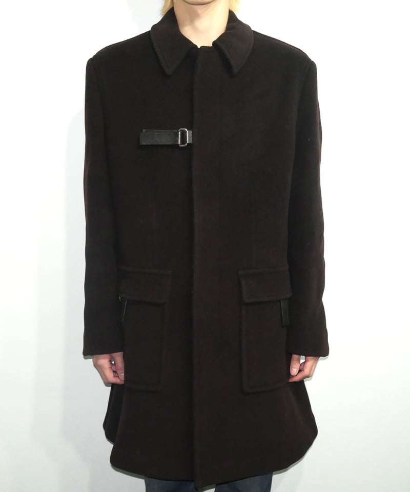 1999a/w prada leather velcro designed coat | aaar
