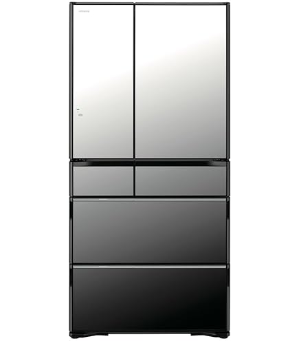 Amazon | 日立 冷蔵庫 幅88cm 735L クリスタルミラー R-WXC74V X 6ドア