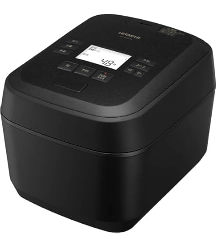 Amazon | 日立 炊飯器 5.5合 圧力&スチームIH 蒸気カット RZ-W100EM K
