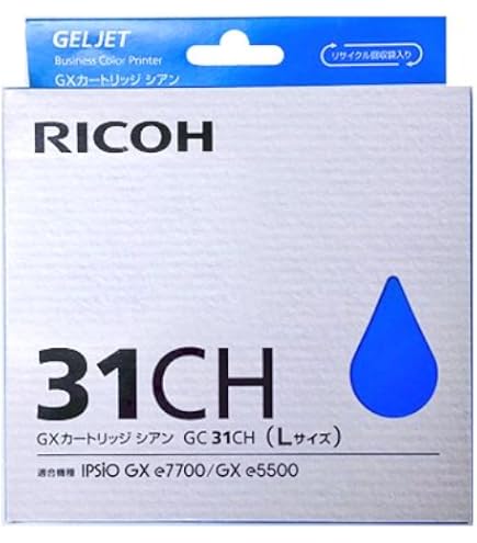 Amazon.co.jp: リコー GC31H 4色セット（ BK/C/M/Y ）純正 GX