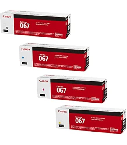 Amazon.co.jp: 【純正品4色】キヤノン トナー067H カラー4色セット
