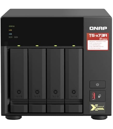 Amazon.co.jp: QNAP NAS [TS-473A 単体 メモリー 8GB] : パソコン