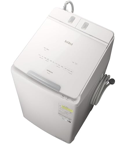 Amazon | 日立 タテ型洗濯乾燥機 洗濯8kg 乾燥4.5kg ホワイト ビート